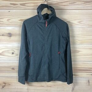 Rab Nexus Jacket Womens Medium Gray Hoodie Stretch Fleece Gorpcore Run